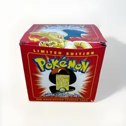 1998 NINTENDO CHARIZARD LIMITED EDITION 23K GOLD PLATED TRADING CARD New Sealed - Image 4