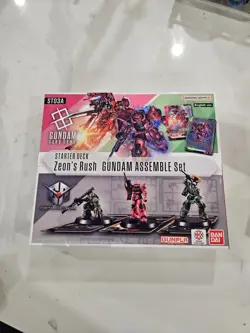Gundam Card Game Starter Deck Zeon's Rush Gundam Assemble Set English - Image 1