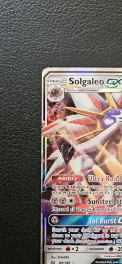 Pokemon TCG Solgaleo GX Full Art Ultra Rare Holo Card Sun & Moon 89/149 - Image 5