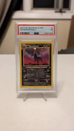 PSA 7 NM Houndoom Neo Revelation Holo Rare Pokemon Card 8/64 - Image 1