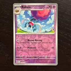 Rabsca 099/193 Pokemon Paldea Evolved SV02 Reverse Holo Rare Card NM - Image 1