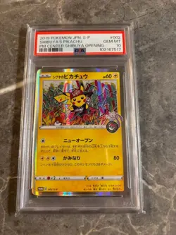 2019 Pokemon JPN S-P Shibuya’s Pikachu #002 Center Opening PSA 10 GEM MINT JP - Image 1