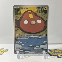Pokemon TCG - Stunfisk 118/086 - 2025 White Flare Illustration Rare Card - Mint - Image 1