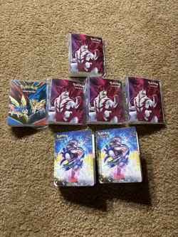 Pokemon Trading Card Game Mini Binders Lot Of 7 New. 5 Sealed. - Image 1