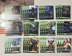 Gundam Card Game UC & C Playset (GREEN) - Image 2