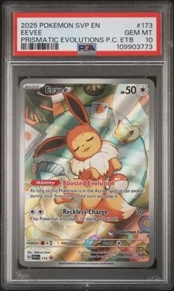 PSA 10 GEM MT Eevee - 173 (PC Exclusive) Sv: Scarlet & Violet Promo Card - Image 1