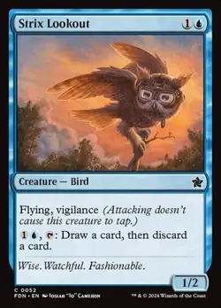 2x Strix Lookout - Foil FDN NM MTG - Image 1