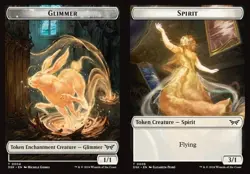 2x Glimmer // Spirit - Foil Token DSK NM MTG - Image 1