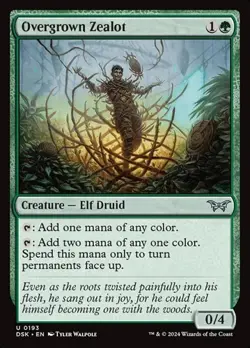 2x Overgrown Zealot - Foil DSK NM MTG - Image 1