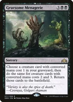 2x Gruesome Menagerie - Foil Guilds of Ravnica MP MTG - Image 1