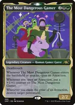 2x The Most Dangerous Gamer - Showcase Unfinity LP MTG - Image 1