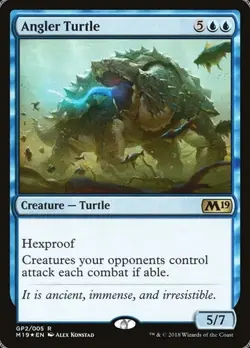 2x Angler Turtle - Foil Promo Core Set 2019 MP MTG - Image 1