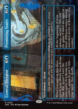 2x Central Elevator // Promising Stairs - Extended Art DSK NM MTG - Image 1