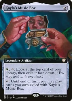 2x Kayla's Music Box - Extended Art The Brother's War Commander NM MTG - Image 1