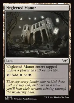 2x Neglected Manor - Foil DSK NM MTG - Image 1