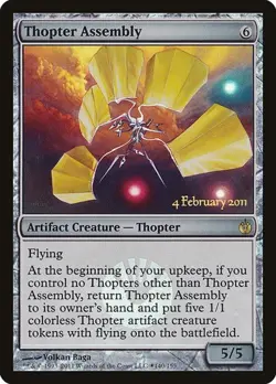 2x Thopter Assembly - Foil Promo Mirrodin Besieged HP MTG - Image 1