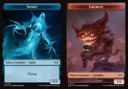 2x Spirit // Gremlin - Foil Token DSK NM MTG - Image 1