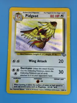 Pidgeot 8/64 Jungle Holo Rare MP Pokemon TCG - Image 3
