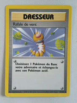 Carte pokemon FRANCAIS Rafale de vent (BS 93) Set de Base [PLAYED] 18.07.2025A - Image 1