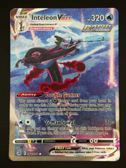 Pokemon - Inteleon VMAX (Alt) - 266/264 Fusion Strike - Alternate Full Art - NM - Image 1