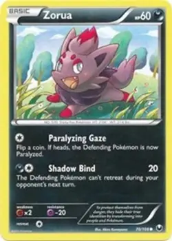 2x Zorua (#70/108) BW - Dark Explorers HP Pokemon - Image 1