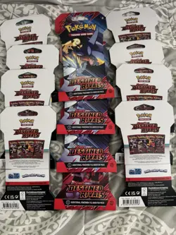 Pokemon TCG DESTINED RIVALS Sleeved Booster Packs New Sealed Lot of 12 Packs - Image 5