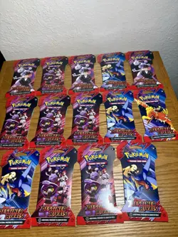 Pokemon Destined Rivals -Sleeved Packs - Factory Sealed Lot Of 14 196214111233 - Image 1