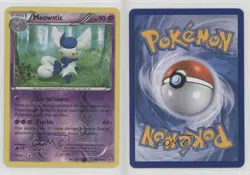 Meowstic Reverse Foil Pokemon XY Flashfire #43 0su9 - Image 3