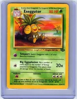 Exeggutor 35/64 1999 Jungle Set Pokemon TCG Played - Image 1