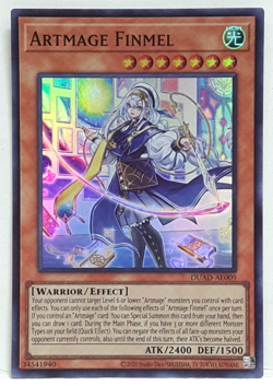 Yugioh Asia-English Artmage Finmel DUAD-AE009 Super Rare - Image 1