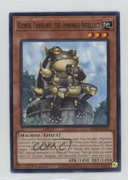 Gizmek Taniguku the Immobile Intellect 1st Ed. YuGiOh Tin of Pharaoh's Gods 1at2 - Image 1