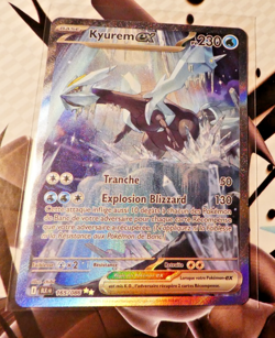 Pokemon Foudre Noire Francais Card Holo Carte Kyurem EX 165/086 FR BLK Mint - Image 1