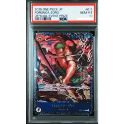 PSA 10 Zoro ST21-015 Flagship Battle 2025 Top 8 Prize ONE PIECE Card Japanese - Image 1