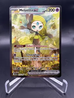 MELOETTA EX 167/086 SIR SPECIAL ILLUSTRATION RARE Pokemon S&V BLACK BOLT ENGLISH - Image 1