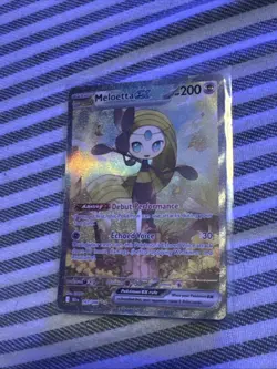 MELOETTA EX 167/086 SIR SPECIAL ILLUSTRATION RARE Pokemon S&V BLACK BOLT ENGLISH - Image 1