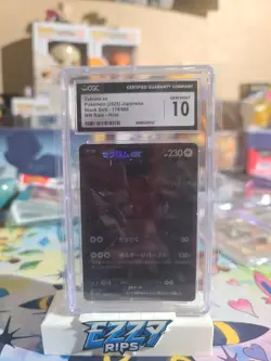 CGC 10 GEM MINT Black Bolt sv11B Zekrom ex 174/086 BWR Japanese Pokemon Card - Image 1