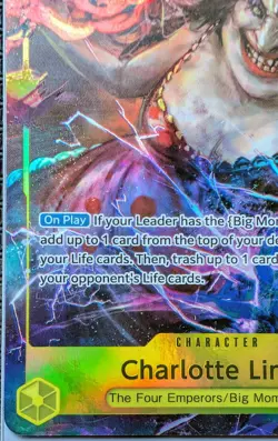 One Piece Card Game Charlotte Linlin (Big Mom) OP03-114 SR | Alt Art Parallel LP - Image 5