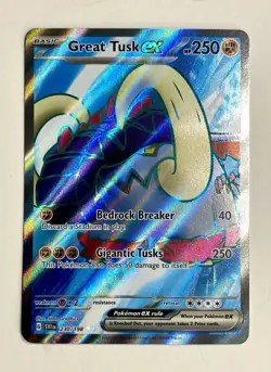 Pokemon TCG Great Tusk ex 230/198 2023 Scarlet & Violet Ultra Rare Card-NM-HOLO - Image 1