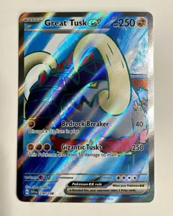 Pokemon TCG Great Tusk ex 230/198 2023 Scarlet & Violet Ultra Rare Card-NM-HOLO - Image 2