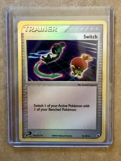 Switch 92/109 Reverse Holo Pokemon EX Ruby and Sapphire NM English Card - Image 1