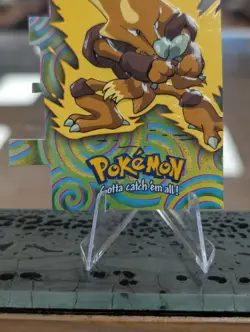 Pokemon TOPPS The Movie Animation Non Holo DIE CUT Alakazam EV9 of 12 Free Ship! - Image 3
