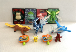 POKEMON LOT of 11 BURGER KING POWER CARDS + FIGURES PENCIL TOPPERS VIEWERS - Image 1