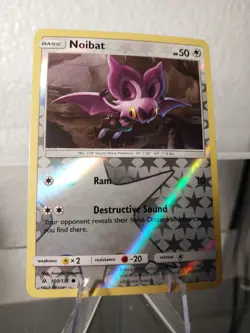 Pokemon - Forbidden Light - Noibat 100/131 Reverse Holo LP/NM Card - Image 1