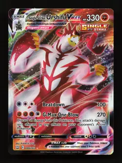 Single Strike Urshifu VMAX 086/163 Ultra Rare Battle Styles Pokemon Card - Image 1