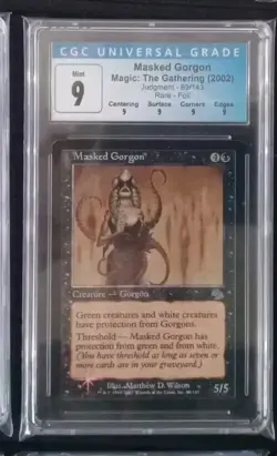 Mtg Masked Gorgon. (CGC) 9 Q Judgment Foil [2002] - Image 1