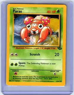Paras 59/64 1999 Jungle Set Pokemon TCG Played - Image 1