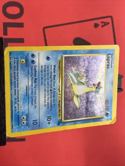Lapras 10/62 Fossil Vintage Pokemon TCG Holo HP - Image 4