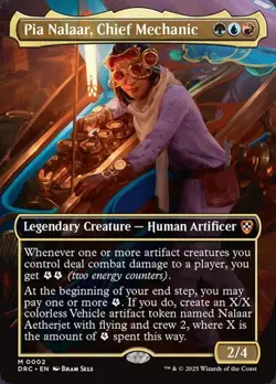 2x Pia Nalaar, Chief Mechanic - Foil Extended Art DRC LP MTG - Image 1