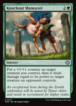 2x Knockout Maneuver - Foil TDM NM MTG - Image 1