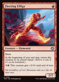 2x Fleeting Effigy - Foil TDM NM MTG - Image 1